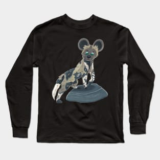 African Wild Dog Long Sleeve T-Shirt